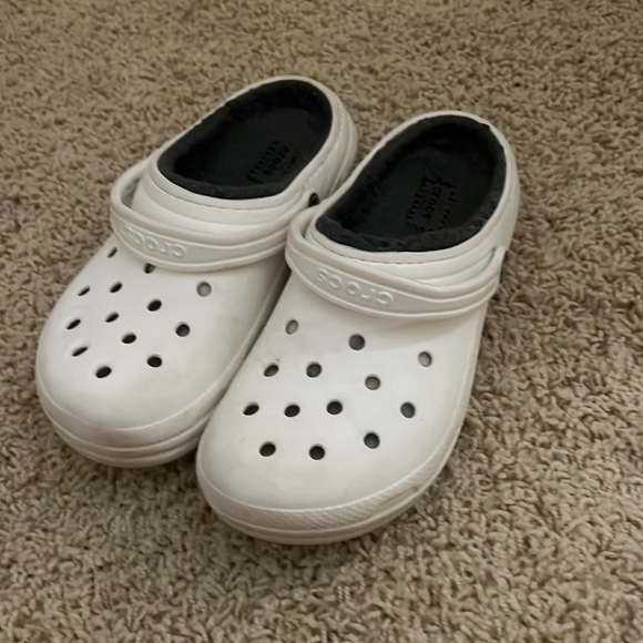 CROCS Other - fluffy crocs, junior size 4